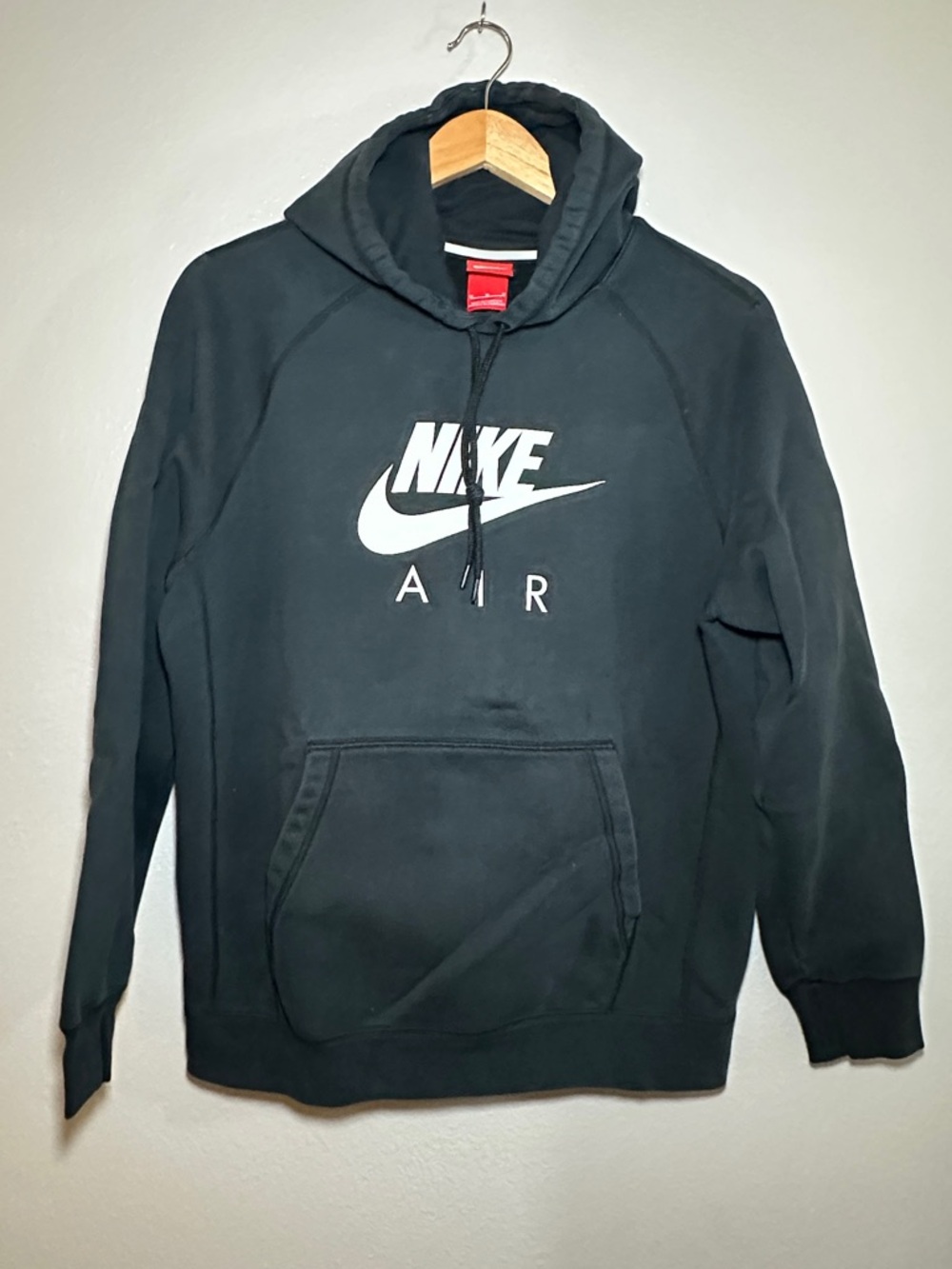 Nike Men’s Black Hoodie with White Nike Air Logo